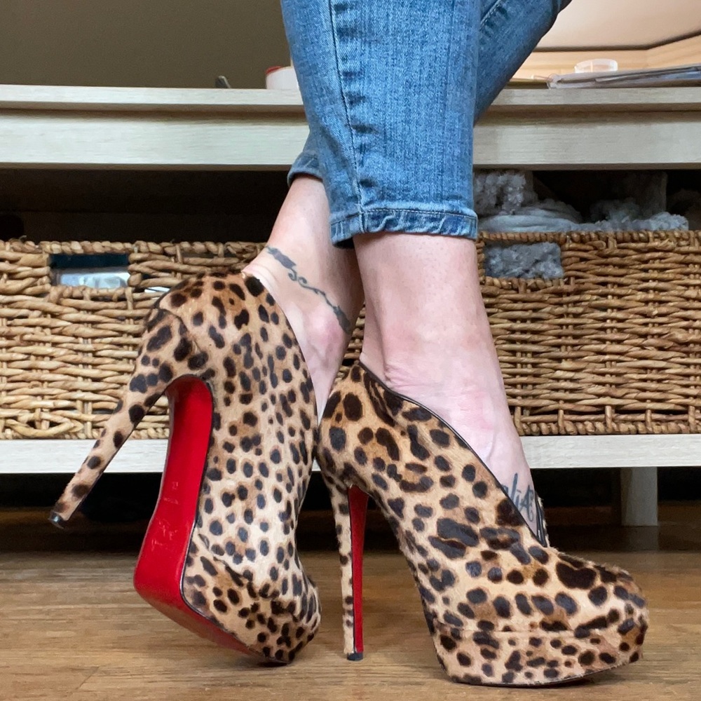 Louboutin Miss Fast Plato 140 Pony Luxor - 37